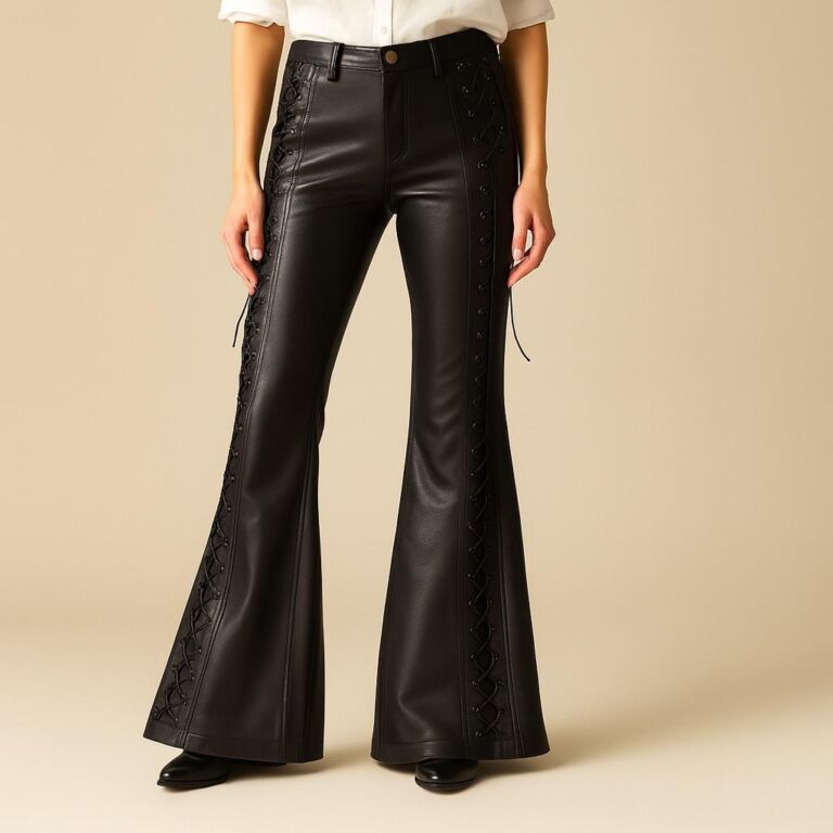 A premium black leather biker jacket featuring a statement fur collar, belted waist, and soft fur cuffs for a bold yet elegant winter look.