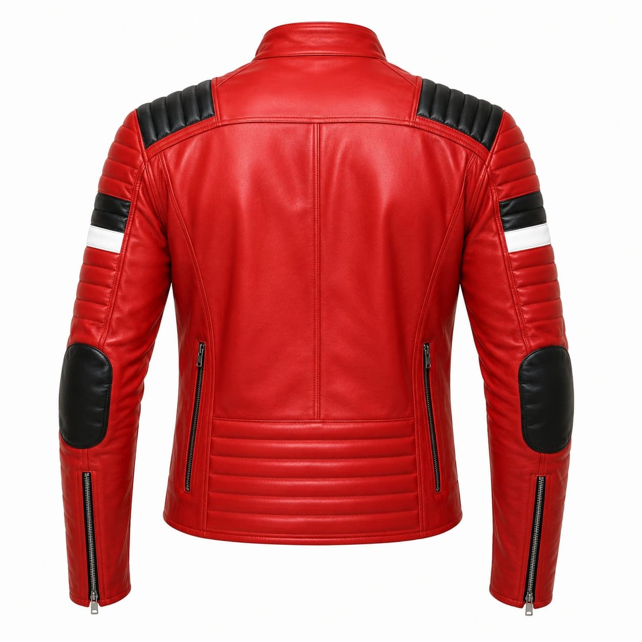 Premium Red Racing Leather Jacket – Export Quality - Image 7