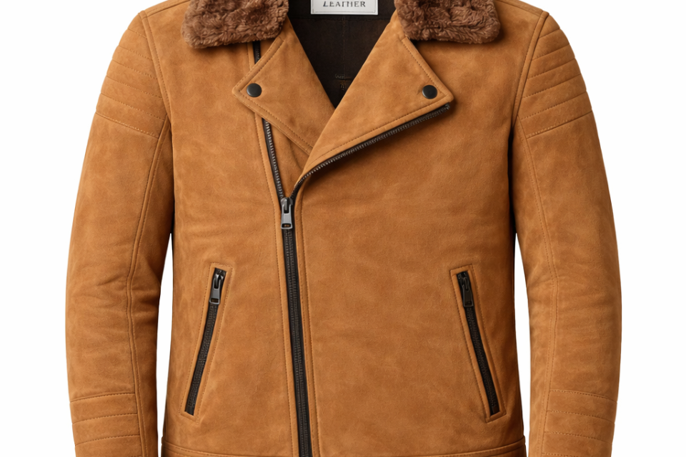 Brown Shearling Leather Jacket