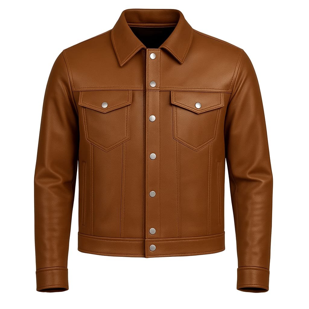 Austin Leather Trucker Jacket