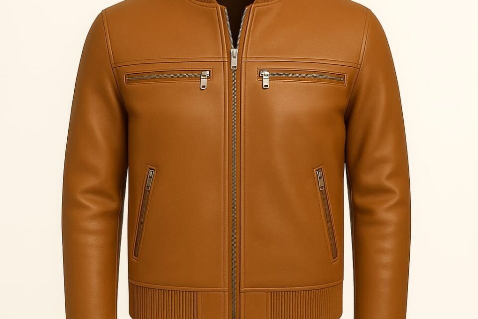 browm leather jacket in tennessee