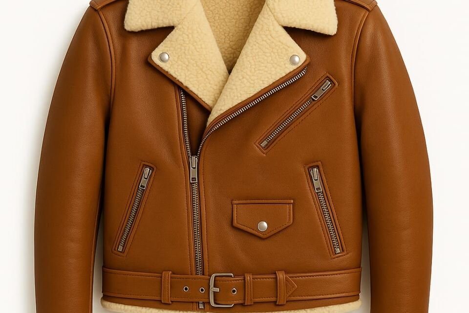 Women Leather Fur Jacket