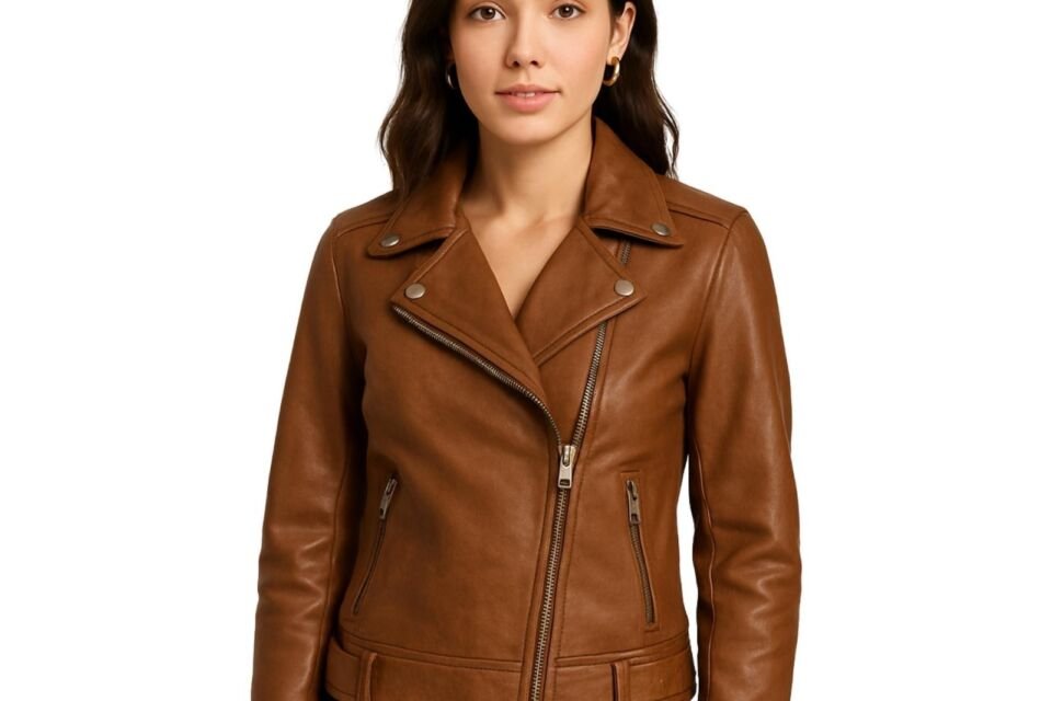 Women Brown Leather Jacket