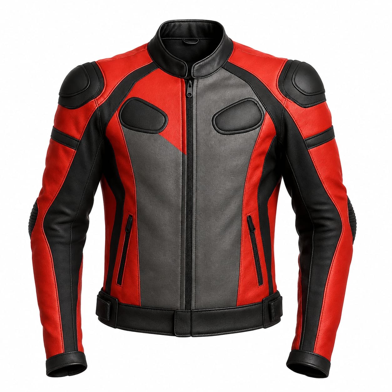 men red motorbike jacket
