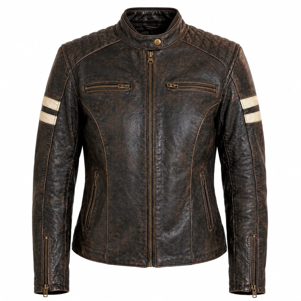 Women Vintage Leather Jacket