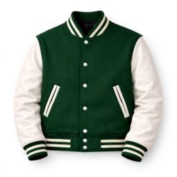 Green & White Varsity Jacket